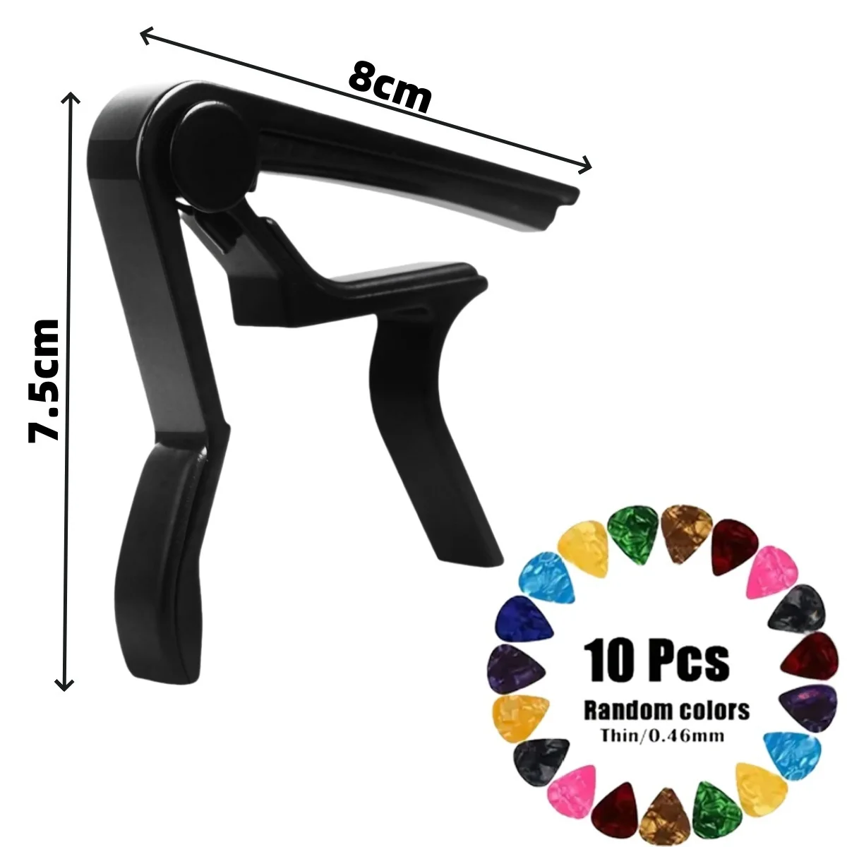 13-Piece Guitar Accessory Kit with Capo, Clip-On Tuner and Picks - Image 3